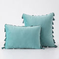 Black Tassel Pillowcases by Axyaa - Velvet Holiday Home Decoration Gift
