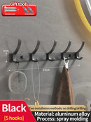 Axyaa Space Aluminum Wall Clothes Hook, Non-Perforated Bathroom & Bedroom Storage