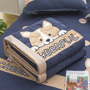 Axyaa Daisy Printed Cotton Air Conditioner Duvet, Easy Care for Summer