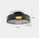 Axyaa Amber Glass LED Pendant Lights: Modern Nordic Hanging Lamp for Home Decor