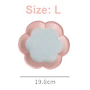 Axyaa Cat Flower Dinner Plates Hand-painted Kitten Home Tableware
