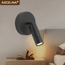 Axyaa Adjustable LED Wall Sconces Spotlights for Bedroom and Hotel Reading