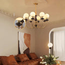 Axyaa Crystal Chandelier Pendant Light for Living and Dining Room