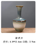 Axyaa Vintage Kiln Glaze Ceramic Small Vase Ornaments