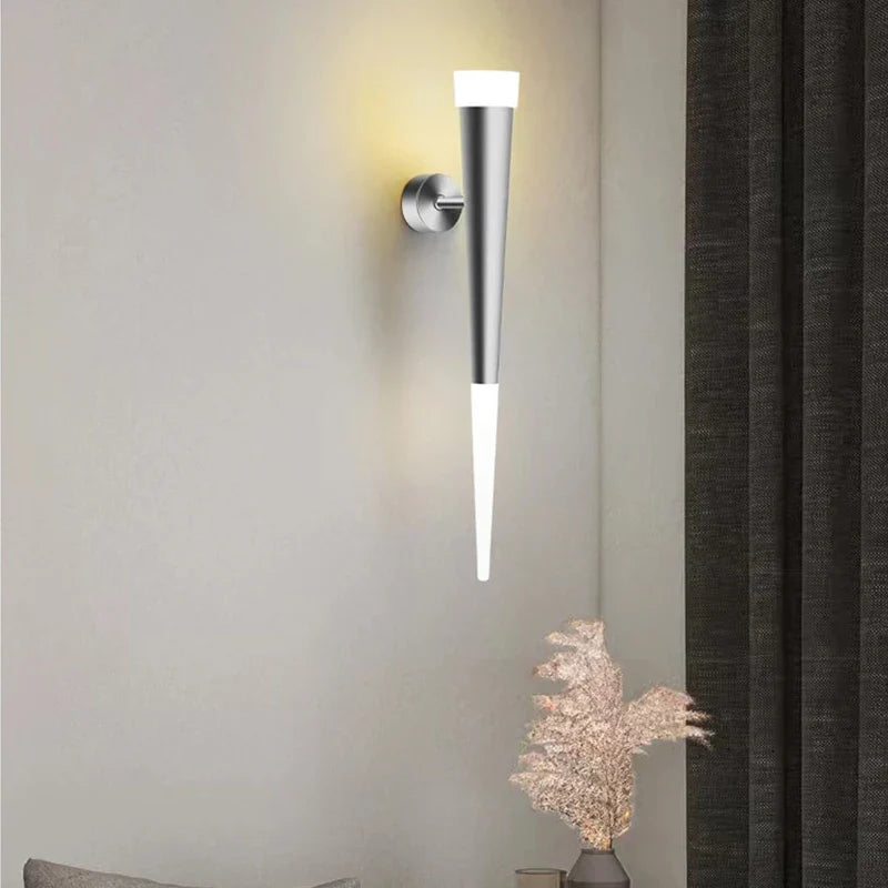 Axya Nordic Acrylic Aluminum Tube Wall Lights - Bedroom, Corridor, Living Room Sconce