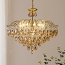 Axyaa Nordic Crystal Chandelier: Modern Luxury Ceiling Light for Master Bedroom & Dining Room