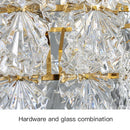Axyaa Crystal Glass Ceiling Lamp for Cozy French-style Bedroom