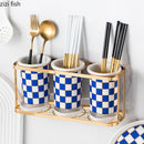 Axya Checkerboard Chopsticks Tube Storage Rack