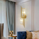 Axyaa Luxury Crystal Wall Lamp for Hotel Living Room, Bedroom & Corridor - Nordic Minimalist Design