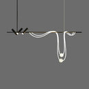 Axyaa Nordic LED Tube Chandelier Spotlights Pendant Lights for Kitchen Dining Minimalist Decor