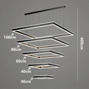 Axyaa Modern Square Luxury Pendant Light for Elegant Living Room