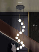 Axyaa Modern Simple Indoor LED Chandelier Ceiling Lamp for Living Room