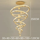 Axyaa Crystal Chandelier for Duplex Architecture Living Room & Stair Lighting