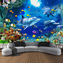 Axyaa Undersea Print Tapestry for Psychedelic Room Decoration & Ocean Wall Hanging