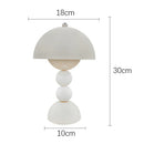 Axyaa Nordic LED Table Lamp: Dimmable Interior Fixture for Home Living, Bedroom, Desk Light