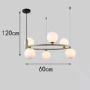 Axyaa Modern LED Chandeliers: Stylish Pendant Lights for Living and Dining Rooms