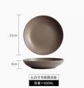 Axyaa Ceramic Deep Soup Plate 8.25" - High-End Dining Tableware Schussel