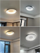 Axyaa Circular LED Ceiling Lamp for Modern Minimalist Bedroom Decor