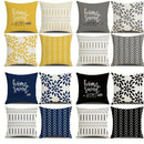Axyaa Soft Linen Cushion Cover 45x45cm Multi-color for Living Room Sofa