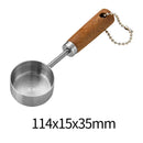 Axyaa Stainless Steel Measuring Cups & Spoons with Wooden Handle