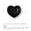 Axyaa Love Heart Ceramic Plate Breakfast Bowl Set Kitchenware