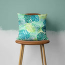 Axyaa Green Heart Leaf Pattern Pillowcase - Home Decor Pillow Case