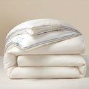 Axyaa All Season Soybean Fiber Duvet Insert with Mix Color Jacquard, Fluffy & Soft