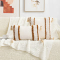 Axyaa Bohemian Tufted Tassel Pillowcase Set