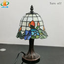 Axyaa Scandinavian Orchid Table Lamp | Small Glass Night Light for Bedroom and Cafe