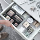 Axyaa Acrylic Desk Drawer Organizers Set, Clear Makeup Cosmetic Storage Bin