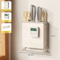Axyaa Wall Mount Cutlery Holder Knife Chopstick Organizer Rack Kitchen Utensil Storage