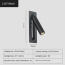 Axyaa LED Wall Lamp Black/Copper with USB Interface for Bedroom, Living Room, Study