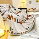 Axyaa Milk Flannel Printed Blanket