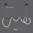 Axyaa Modern Minimalist LED Chandelier for Dining Table Kitchen Living Room