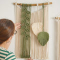 Axyaa Macrame Wall Decor Boho Chic Nursery Room Aesthetic Art Gallery Wall Gift
