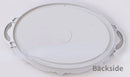 Axyaa Oval Mirror Tray Jewelry Organizer for Makeup and Decor