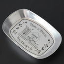 Axyaa Silver Stainless Steel Tray Set for Food Storage and Service