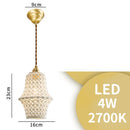 Axyaa Ceramic Nordic LED Pendant Lamp for Home Decor & Indoor Lighting