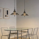 Axyaa Nordic Smoke Gray Glass LED Pendant Light, 12W, Minimalist Design