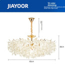 Axyaa Crystal Tree Chandelier - Elegant French Design for Dining Room Fixtures