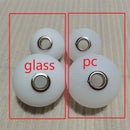 Axyaa White Frosted Glass Lamp Shade, G9 E27 Bulb Compatible, 2cm 4cm Fitter Opening Replacement Globe