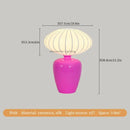 Axyaa Kids Ceramic Desk Lamp Vintage Silk Table Light for Bedroom Study