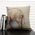 Axyaa Shark Dinosaur Linen Cushion Cover Throw Pillow Case 45x45cm