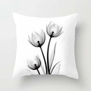 Axyaa Watercolor Flower Pattern Decorative Cushion Cover Sofa Pillowcase