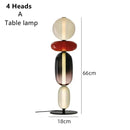 Axyaa Nordic Glass Table Lamp - LED Decor Lighting for Home and Exhibition