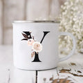 Enamel Creative Coffee Cups Vintage Design by Axyaa