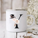 Enamel Creative Coffee Cups Vintage Design by Axyaa