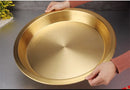 Axya Copper Brass Serving Tray for Wedding Party & Events