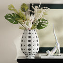 Axyaa Spotted Ceramic Vase: Modern Home Decor for Dining & TV Cabinet