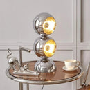 Axyaa Stainless Steel LED Rotating Ball Floor Lamp